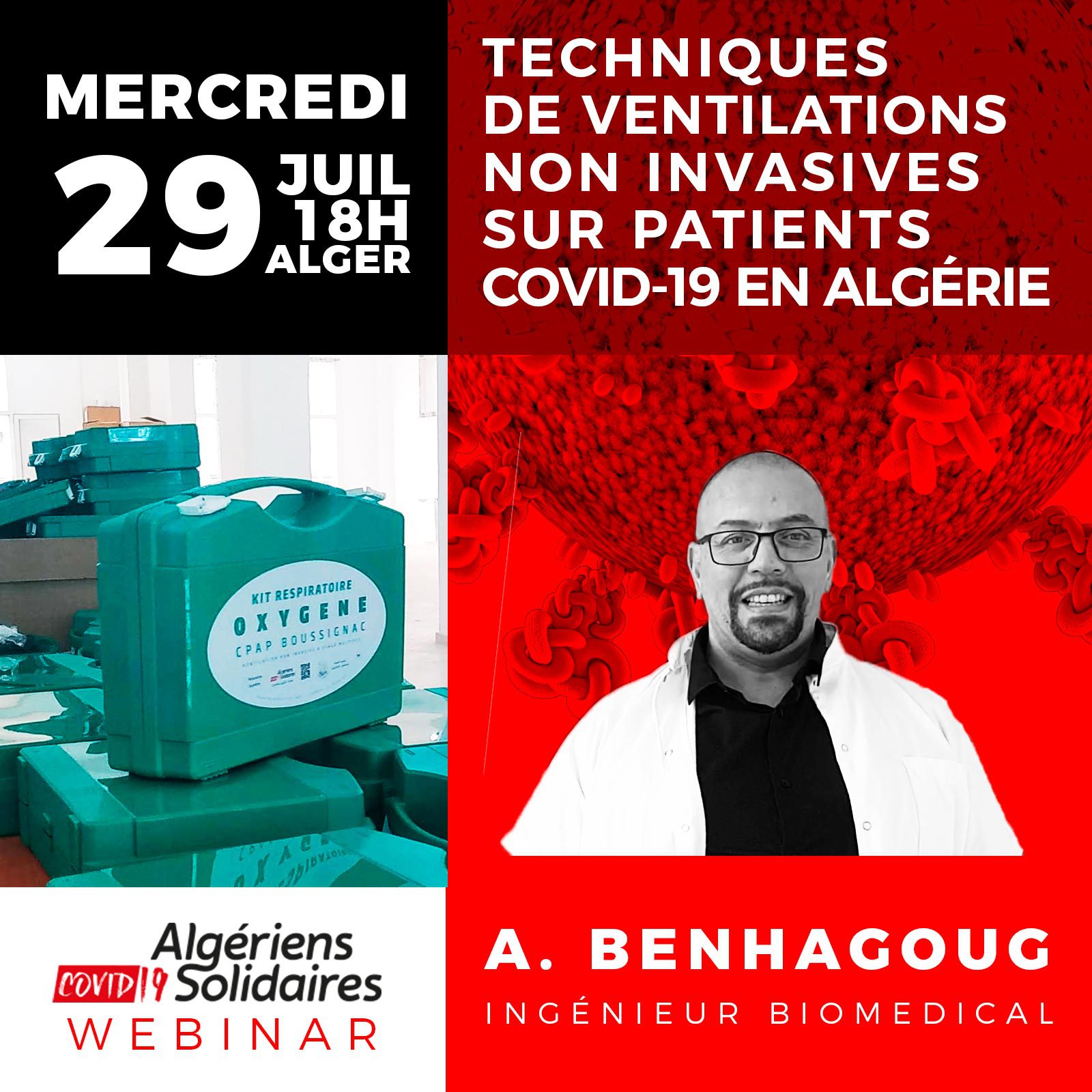 Webinaire sur la ventilation non invasive en Algérie.