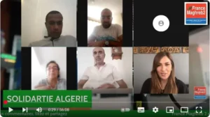 Discussion en ligne sur la solidarité en Algérie.