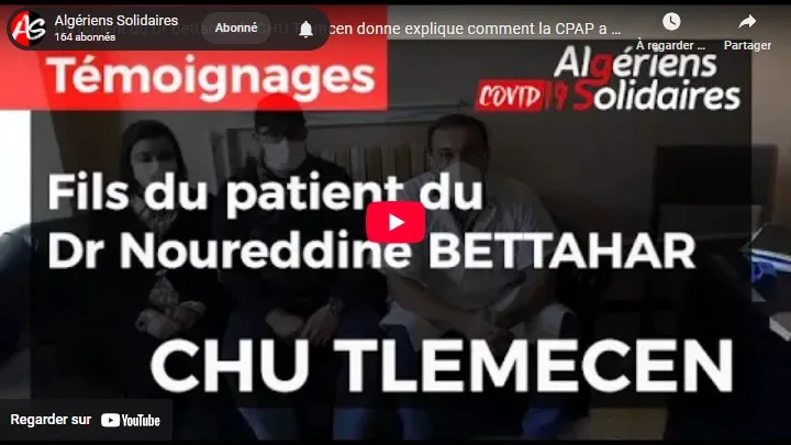 Vidéo témoignage, fils du patient Dr Bettahar.
